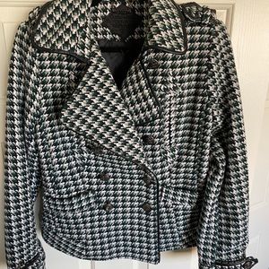 JouJou Houndstooth Pea Coat